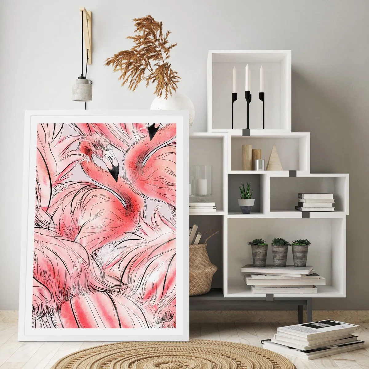 Poster in einem weißen Rahmen - Bird Corps de Ballet - 50x70 cm