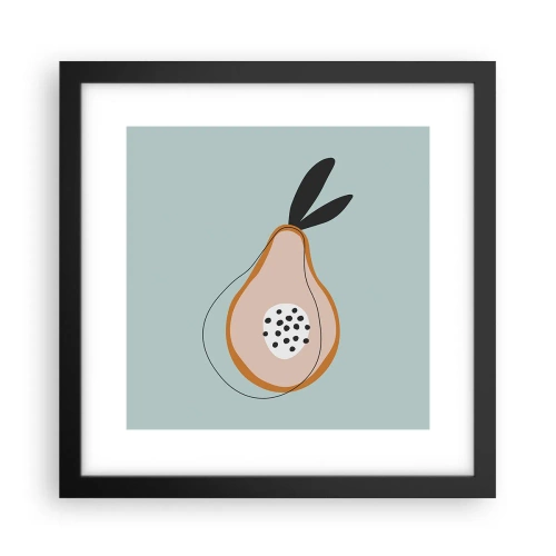 Poster in einem schwarzem Rahmen - Durchdringe die Natur der Dinge - 30x30 cm