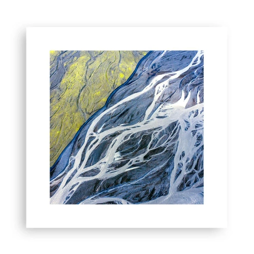 Poster - Felsmalereien der Natur - 30x30 cm