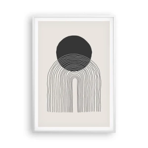 Poster in einem weißen Rahmen - Zittern und Vertrauen - 70x100 cm