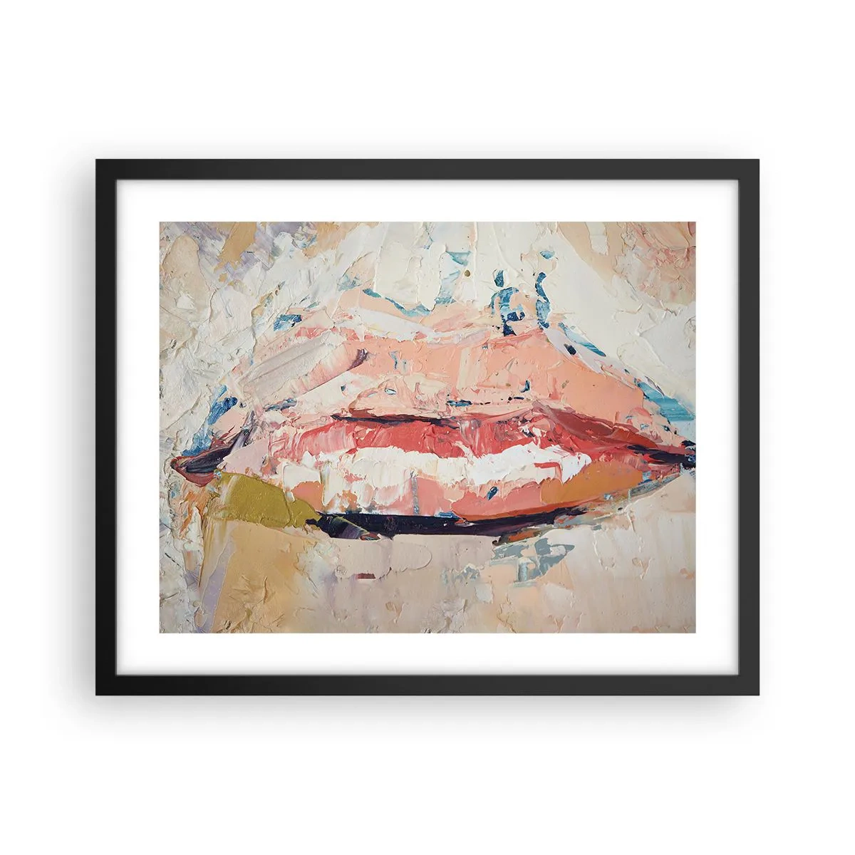 Poster in einem schwarzem Rahmen - Es weckt die Sinne - 50x40 cm