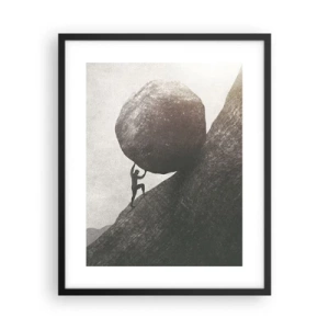 Poster in einem schwarzem Rahmen - Ich glaube wider alle Hoffnung - 40x50 cm