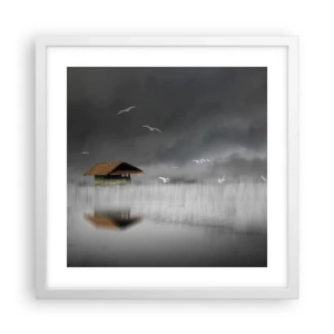 Poster in einem weißen Rahmen - Schutz vor Regen - 40x40 cm