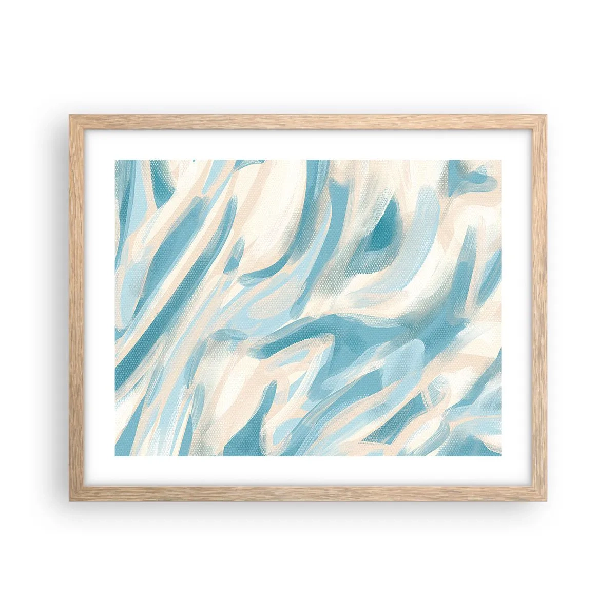 Poster in einem Rahmen aus heller Eiche - Frühlingsbrisen - 50x40 cm
