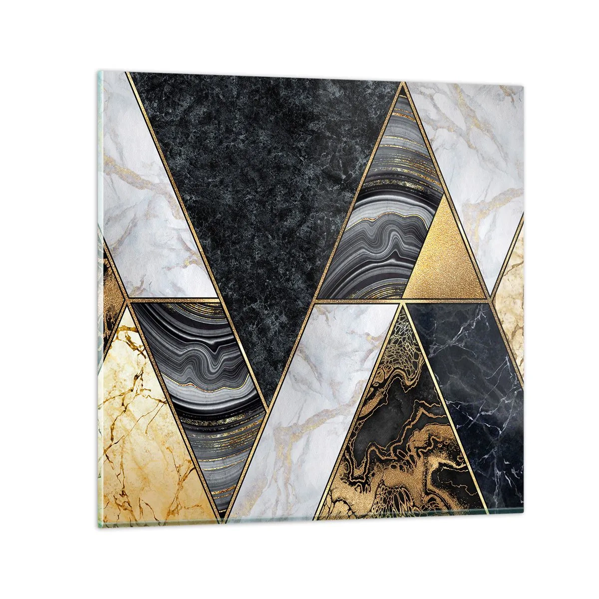 Glasbild - Bild auf glas - Stein um Stein - 40x40 cm