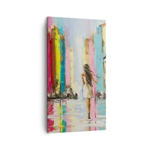 Bild auf Leinwand - Leinwandbild - Folge mir - 45x80 cm