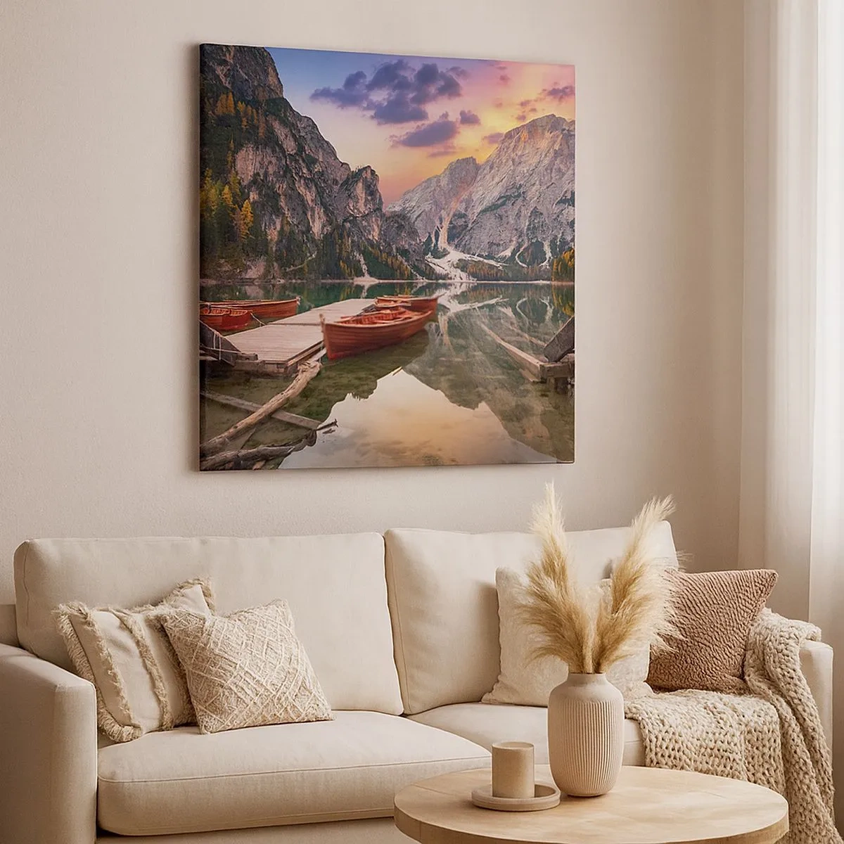 Bild auf Leinwand - Leinwandbild - Versprechen des Tages - 30x30 cm