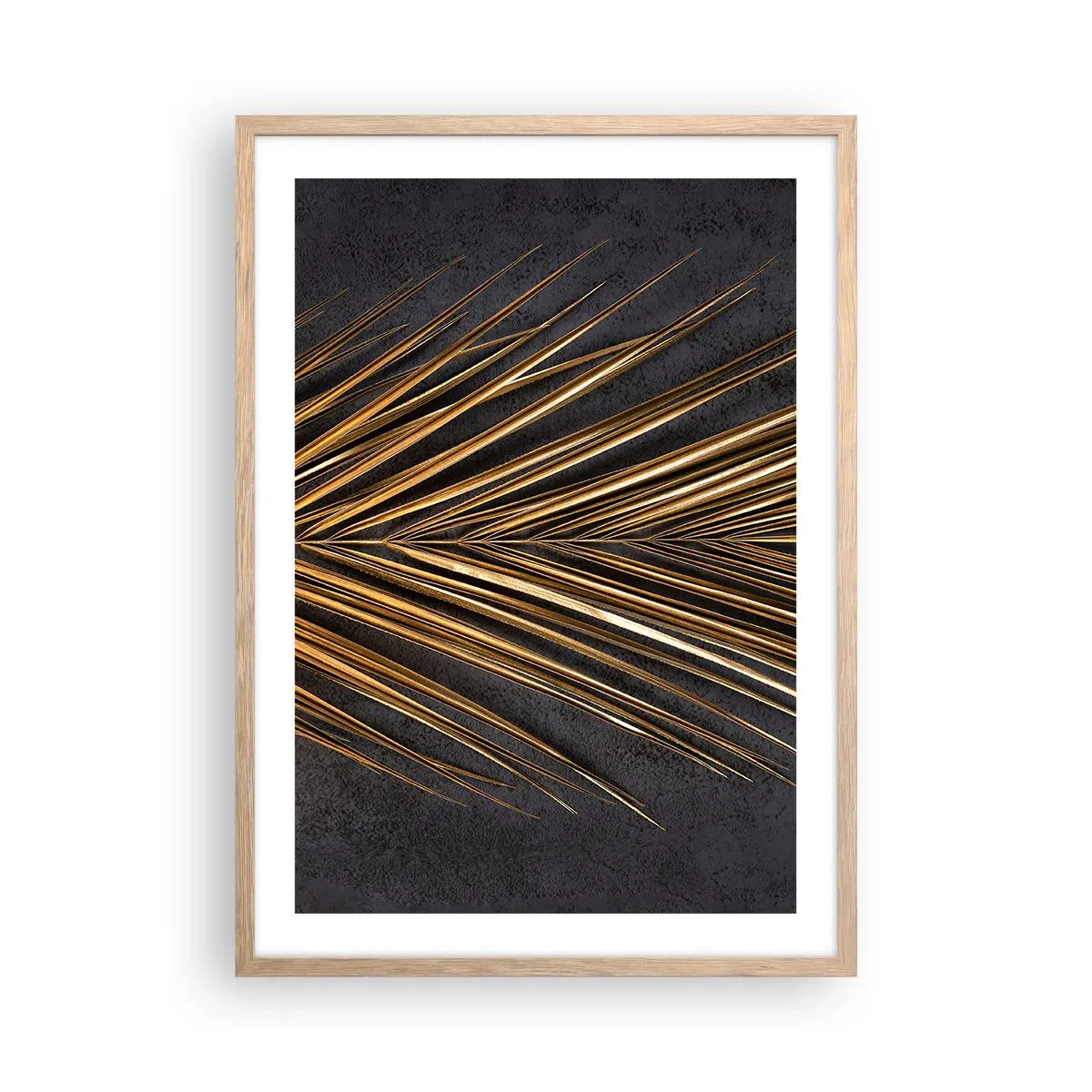 Poster in einem Rahmen aus heller Eiche - Das Gold der Tropen - 50x70 cm