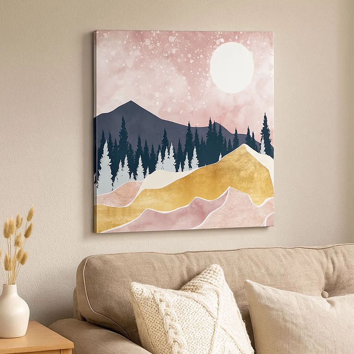 Bild auf Leinwand - Leinwandbild - Nachtwache - 30x30 cm