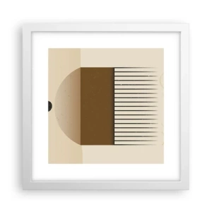 Poster in einem weißen Rahmen - Verschiedene Staaten - 30x30 cm