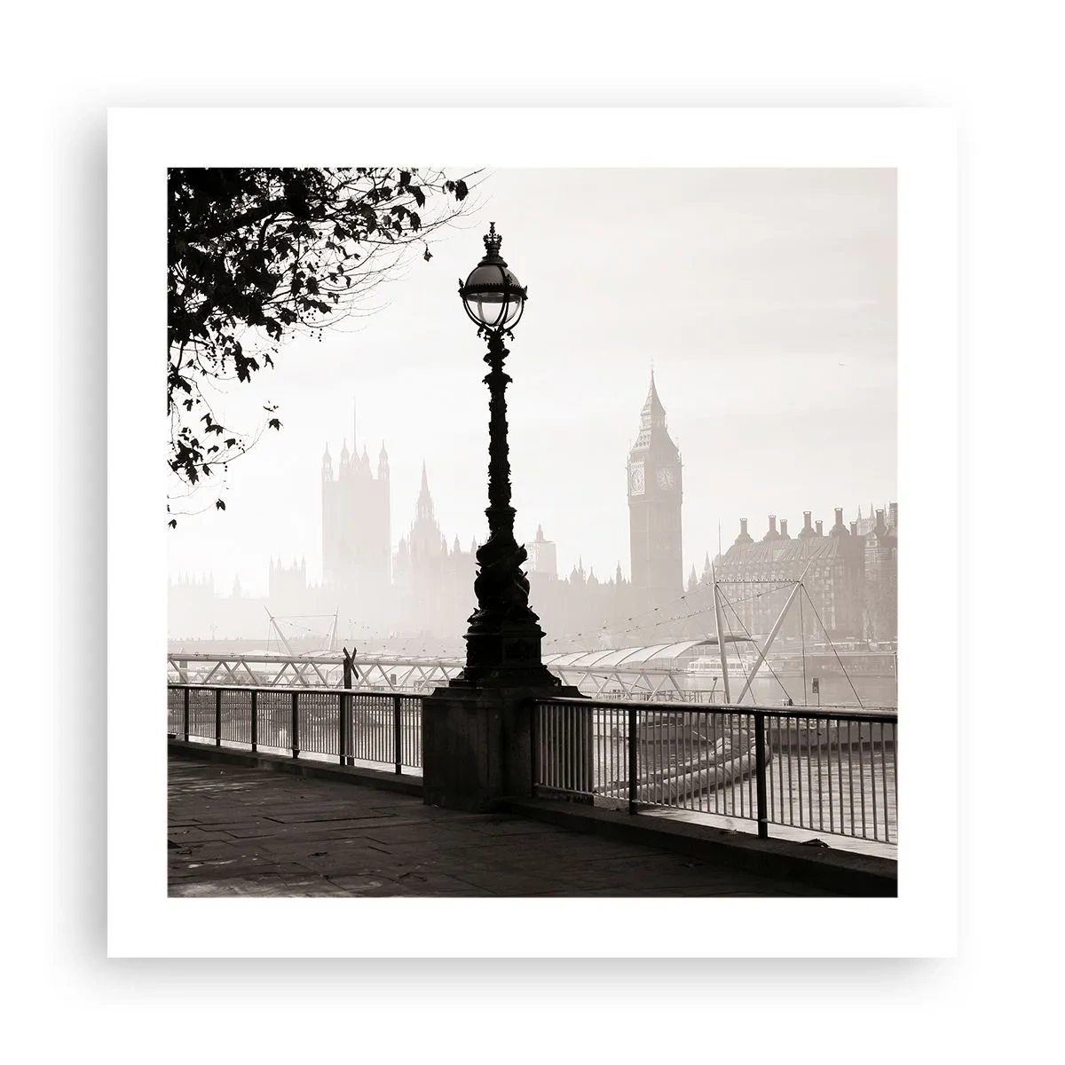 Poster - Londoner Morgen - 50x50 cm