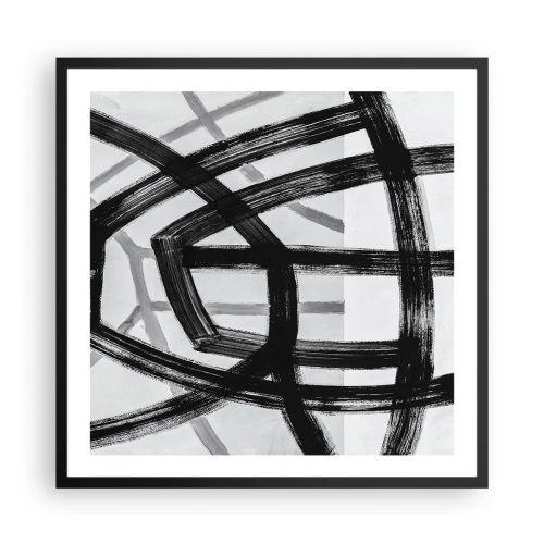 Poster in einem schwarzem Rahmen - Bautiefe - 60x60 cm