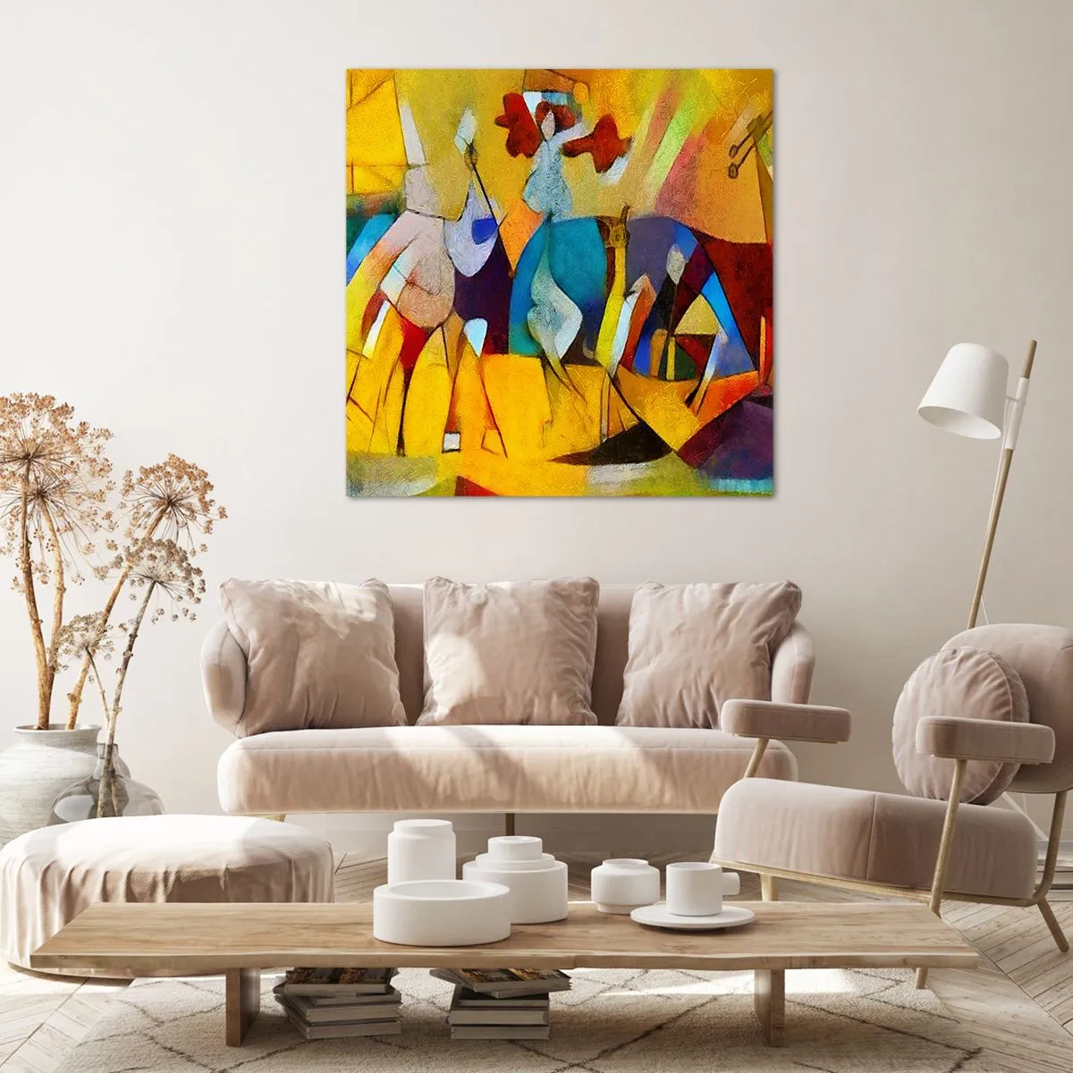 Bild auf Leinwand - Leinwandbild - Sonne - Leben - Freude - 50x50 cm