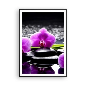 Poster in einem schwarzem Rahmen - In Ruhe ertrinken - 70x100 cm