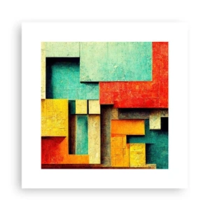 Poster - Festival der rechten Winkel - 30x30 cm