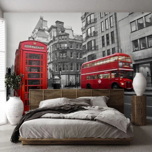 Maßgeschneiderte Fototapete Premium Sand - Das Rotste in Europa - Stadt, London, Die Architektur