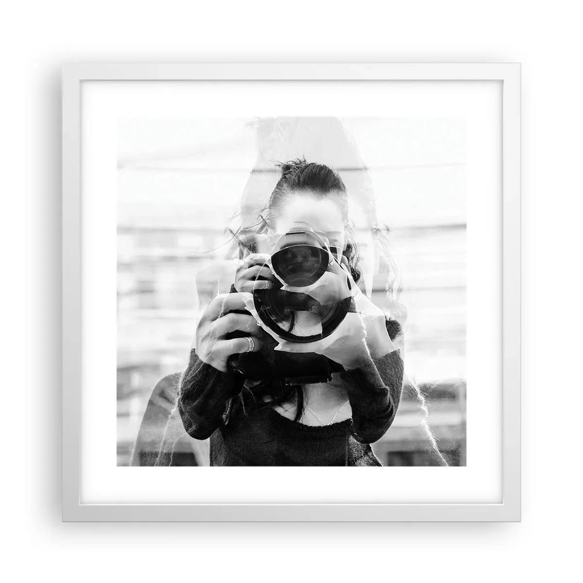 Poster in einem weißen Rahmen - Schöpfer und Material - 40x40 cm