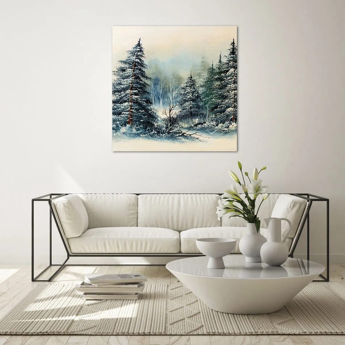 Glasbild - Bild auf glas - Bereit für Weihnachten - 50x50 cm