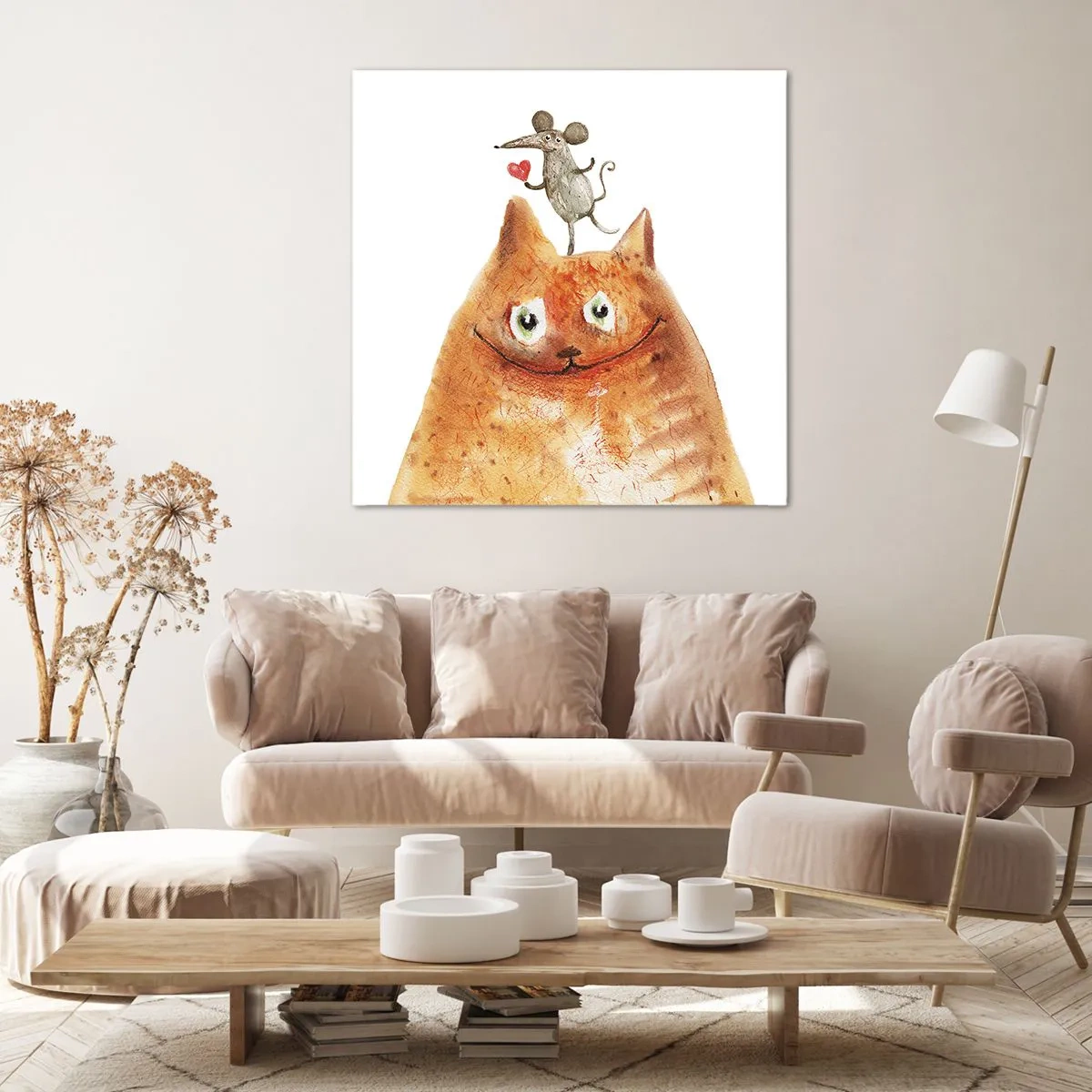 Bild auf Leinwand - Leinwandbild - Paradoxien der Liebe - 60x60 cm