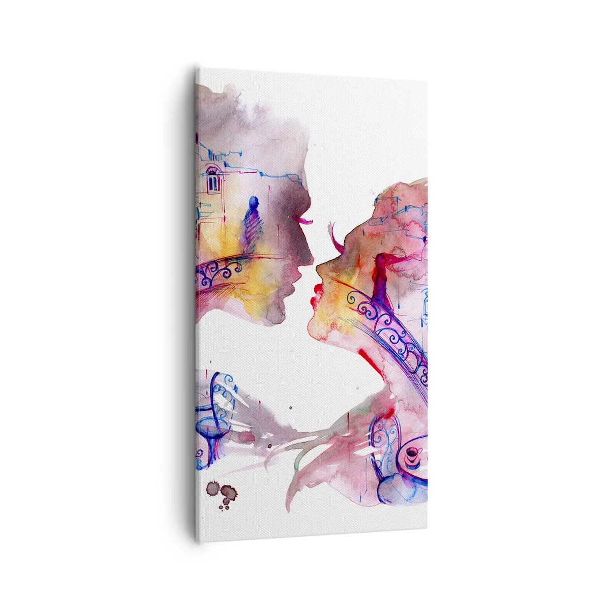 Bild auf Leinwand - Leinwandbild - Die geheime Seufzerbrücke - 55x100 cm