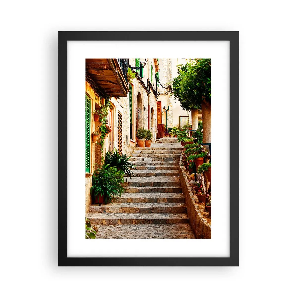 Poster in einem schwarzem Rahmen - Charme spanischer Feiertage - 30x40 cm