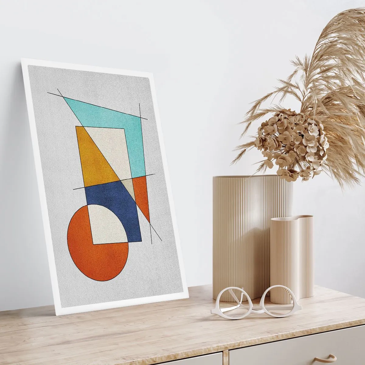 Poster - Abstraktion: modernistisches Spiel - 61x91 cm