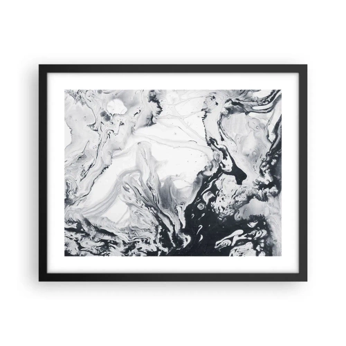 Poster in einem schwarzem Rahmen - Das Innere der Erde - 50x40 cm