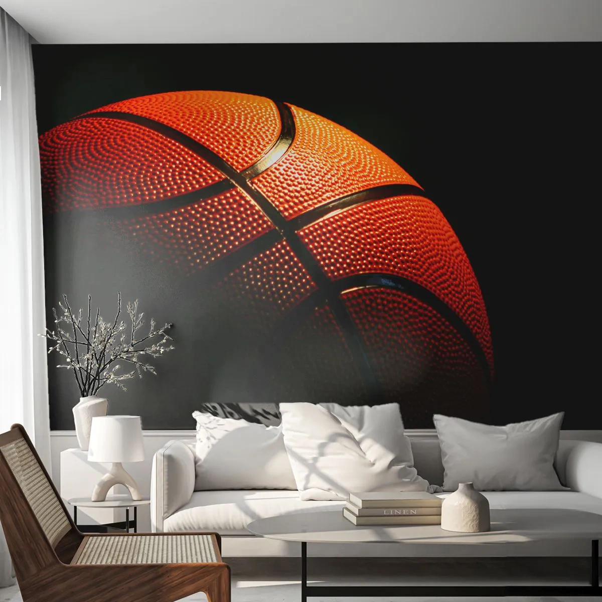 Fototapete Premium Sand - Schön wie ein Planet - Sport, Basketball, Basketball - 250x175 cm