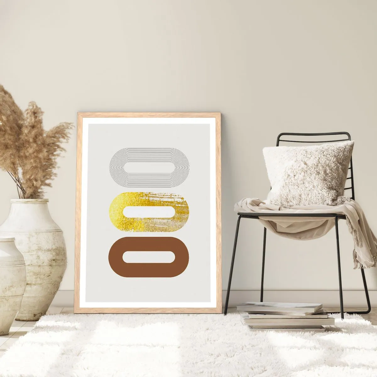 Poster in einem Rahmen aus heller Eiche - Oooh! - 40x50 cm