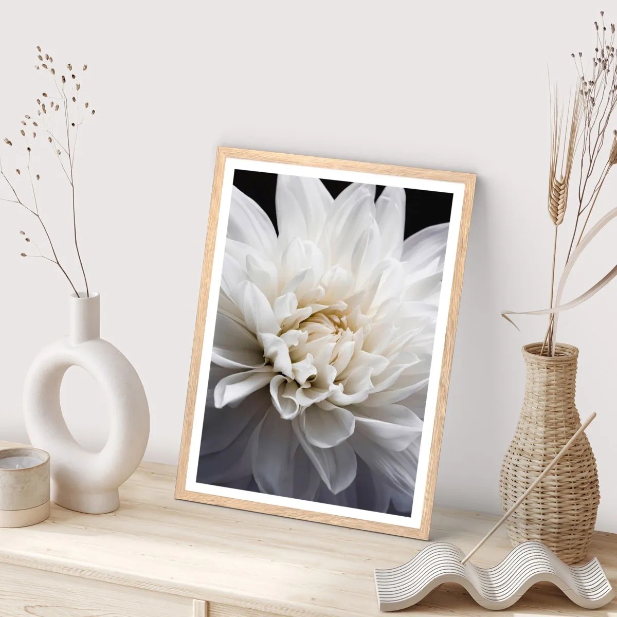 Poster in einem Rahmen aus heller Eiche - Der Morgen der Braut - 40x50 cm