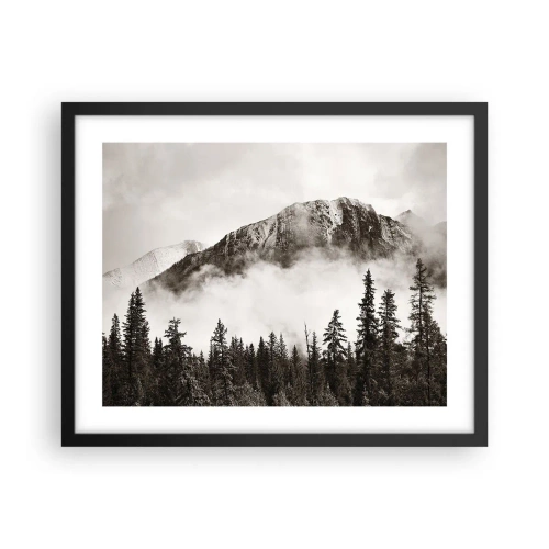 Poster in einem schwarzem Rahmen - Lineal aus Granit - 50x40 cm