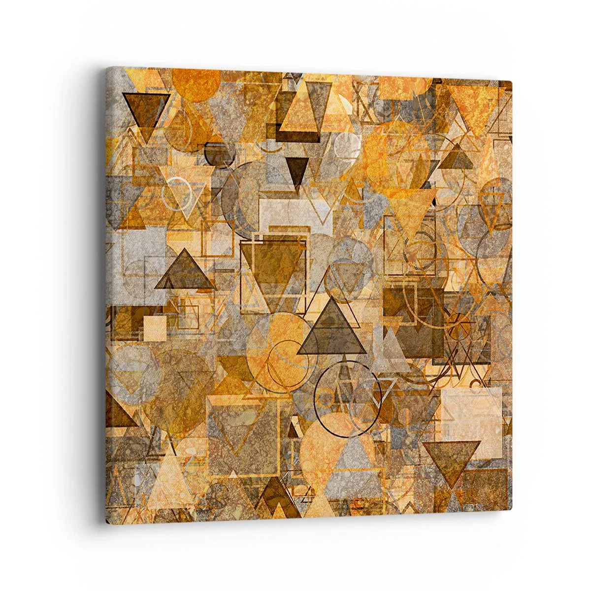 Bild auf Leinwand - Leinwandbild - Die Welt in Form - 40x40 cm