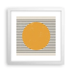 Poster in einem weißen Rahmen - Die Kraft der Einfachheit - 30x30 cm