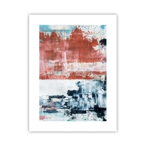 Poster - Fünfzig-Fünfzig abstrakt - 30x40 cm