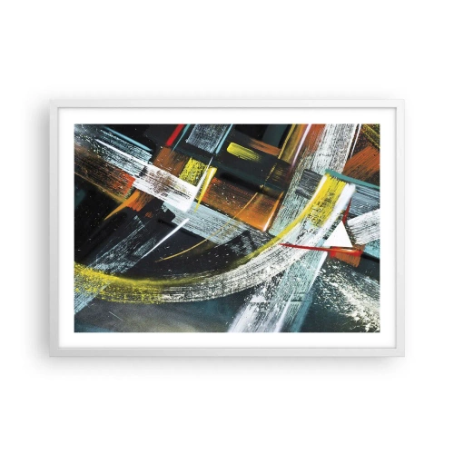 Poster in einem weißen Rahmen - Energie der Bewegung - 70x50 cm