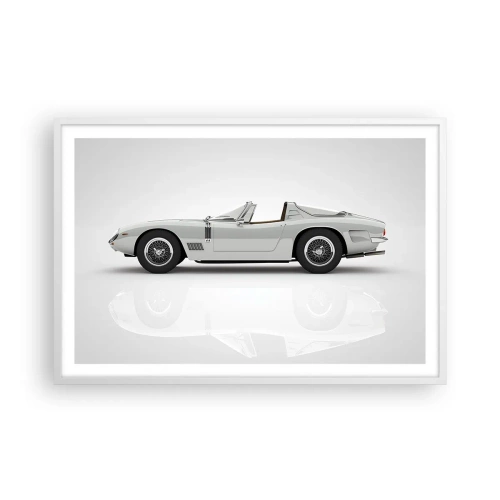 Poster in einem weißen Rahmen - Spaß versprochen - 91x61 cm