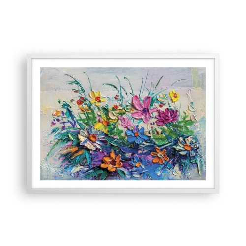 Poster in einem weißen Rahmen - Überhaupt kein Stillleben - 70x50 cm