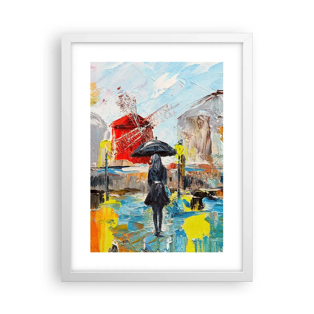 Poster in einem weißen Rahmen - Pariser Legenden - 30x40 cm