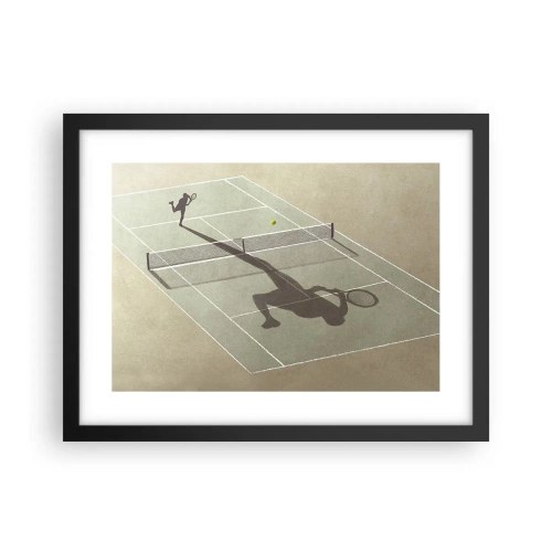 Poster in einem schwarzem Rahmen - Überwinde dich selbst - 40x30 cm