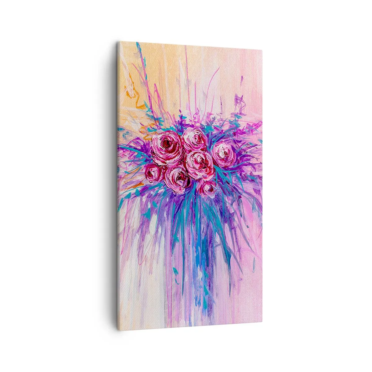 Bild auf Leinwand - Leinwandbild - Rosenbrunnen - 45x80 cm