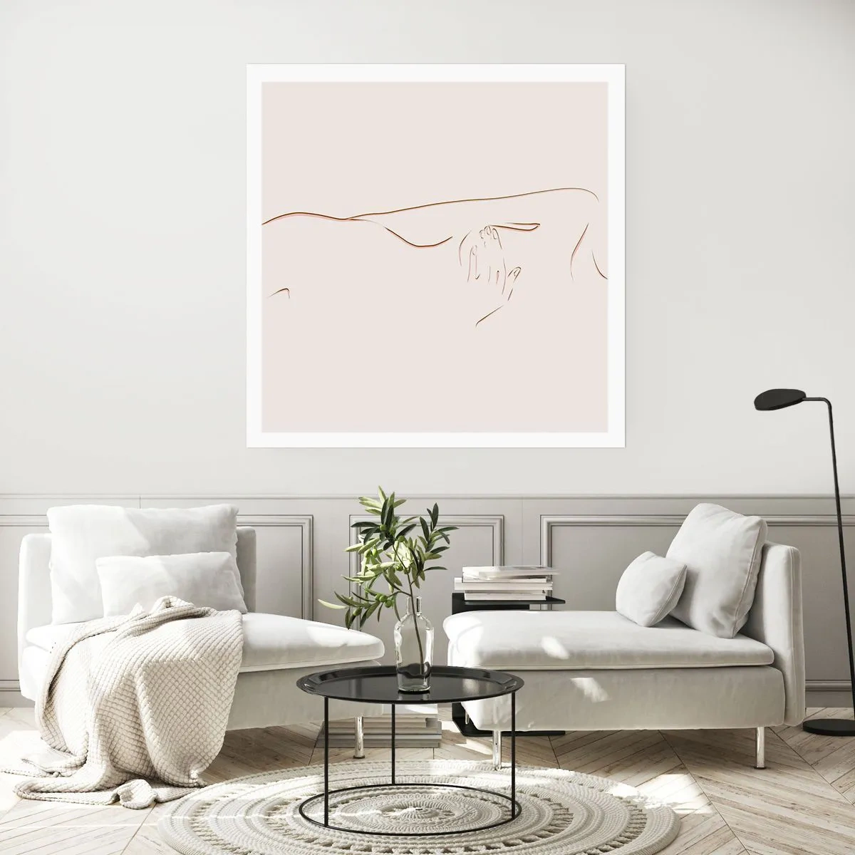 Poster - Die Form des Verlangens - 40x40 cm