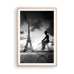 Poster in einem Rahmen aus heller Eiche - Sehnsucht nach Belle Epoque - 61x91 cm