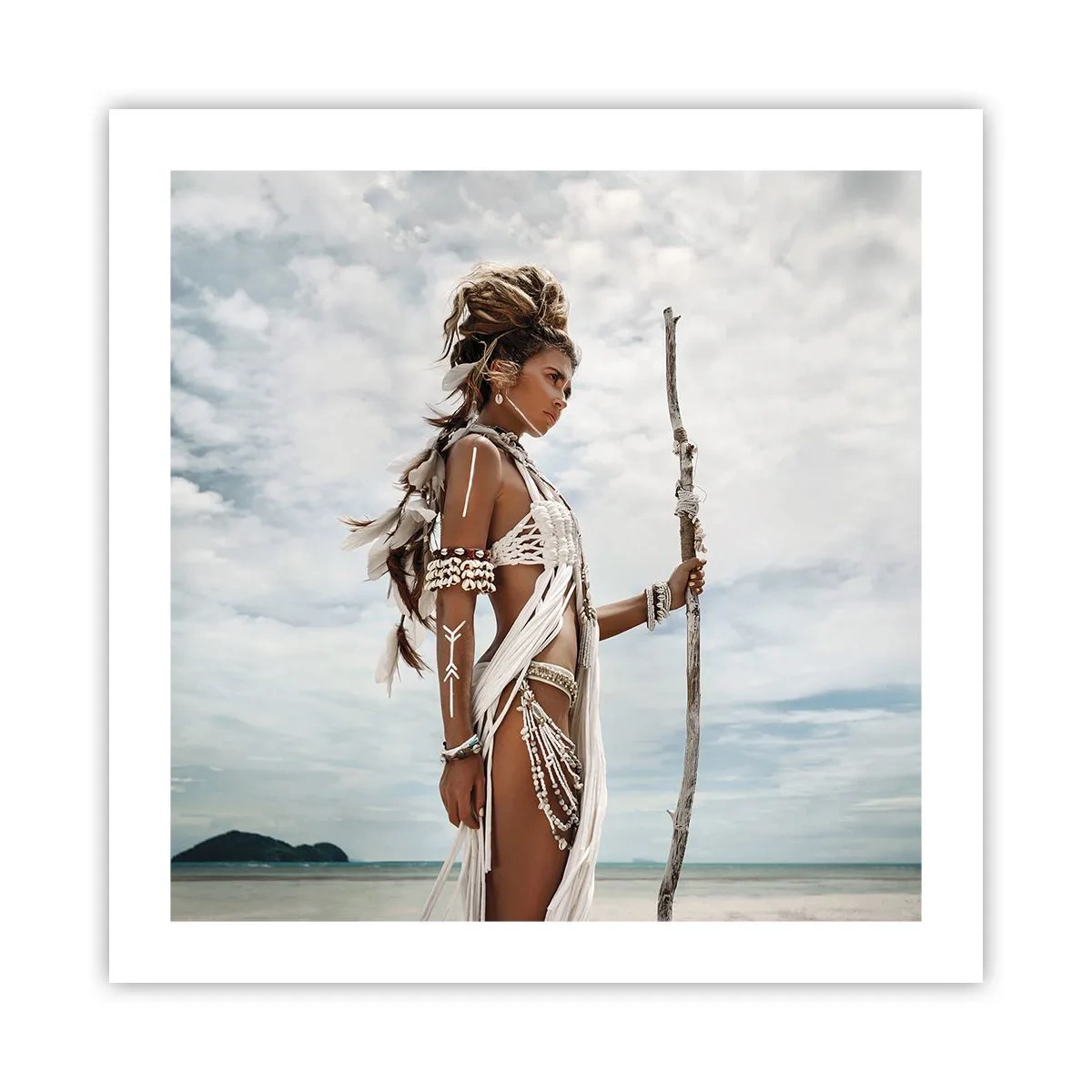 Poster - Königin der Tropen - 50x50 cm