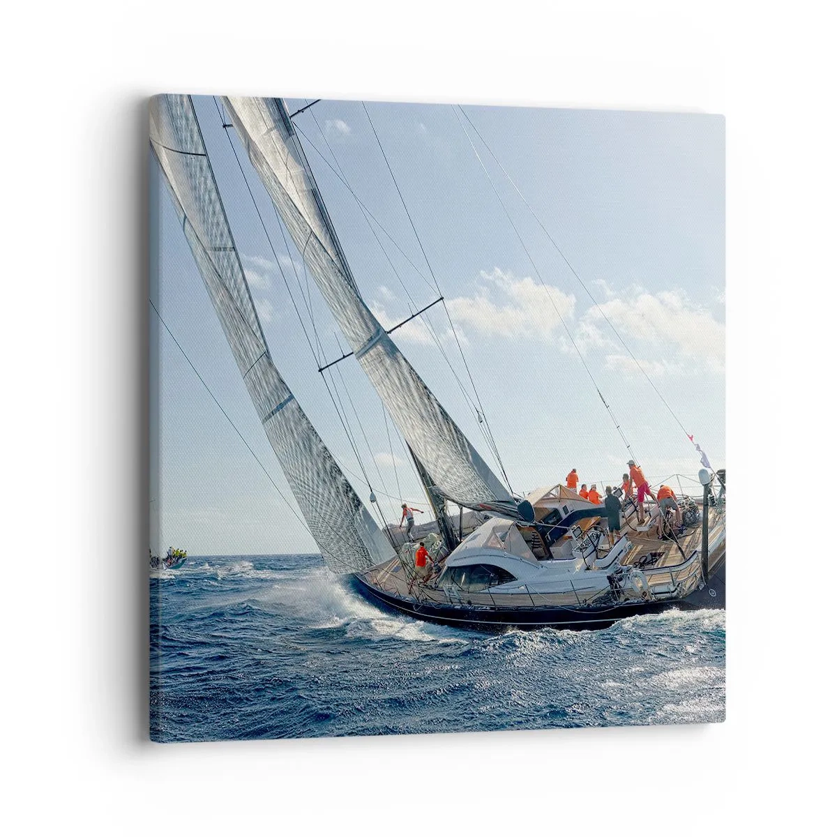 Bild auf Leinwand - Leinwandbild - Lass den Besseren sich durchsetzen - 40x40 cm