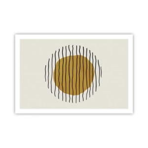 Poster - Abstraktion, die vor Hitze zittert - 91x61 cm