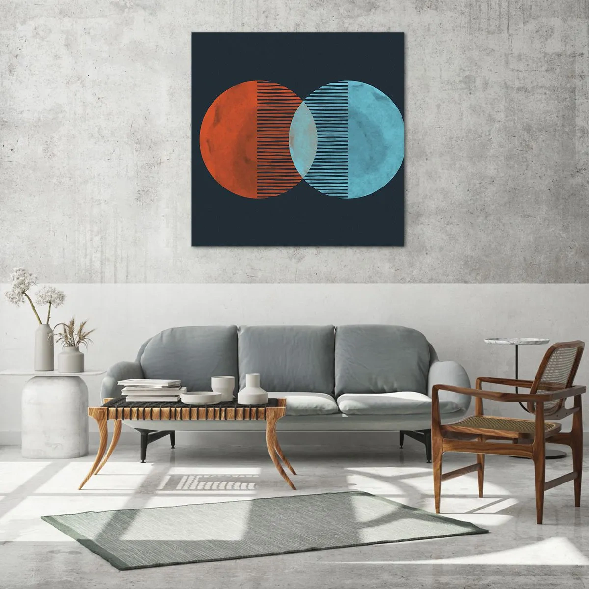 Glasbild - Bild auf glas - Astronomische Fantasie - 40x40 cm