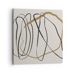 Bild auf Leinwand - Leinwandbild - Komposition – Looptanz - 70x70 cm