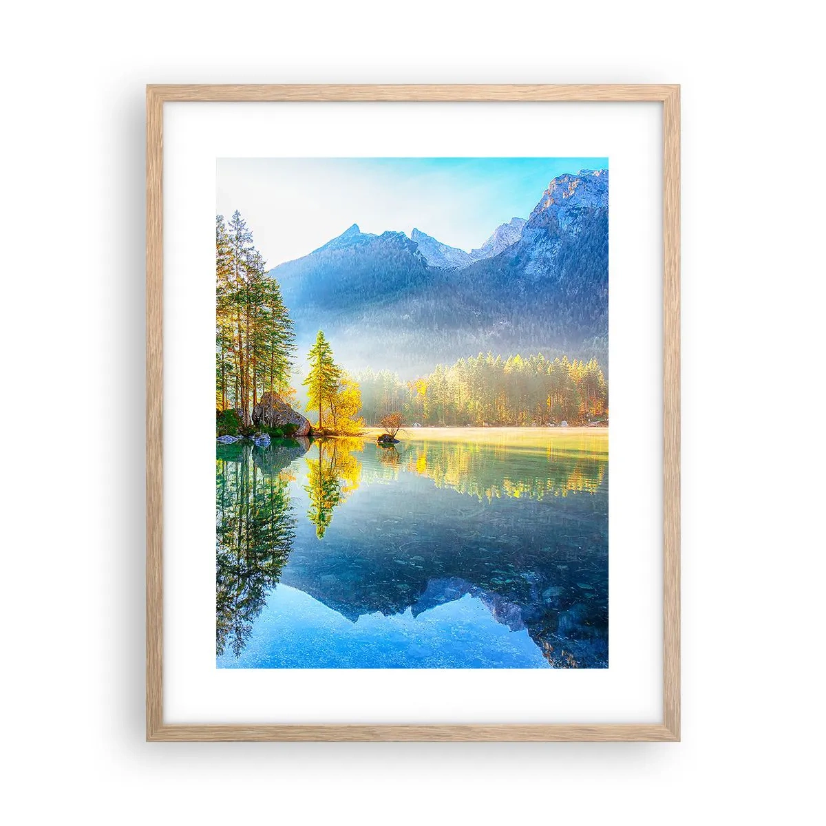 Poster in einem Rahmen aus heller Eiche - Majestät und Süße - 40x50 cm