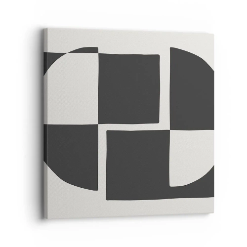 Bild auf Leinwand - Leinwandbild - Antithese - Synthese - 30x30 cm