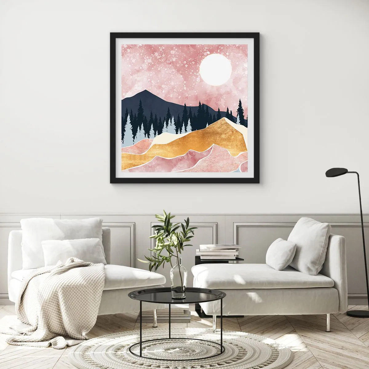 Poster in einem schwarzem Rahmen - Nachtwache - 60x60 cm